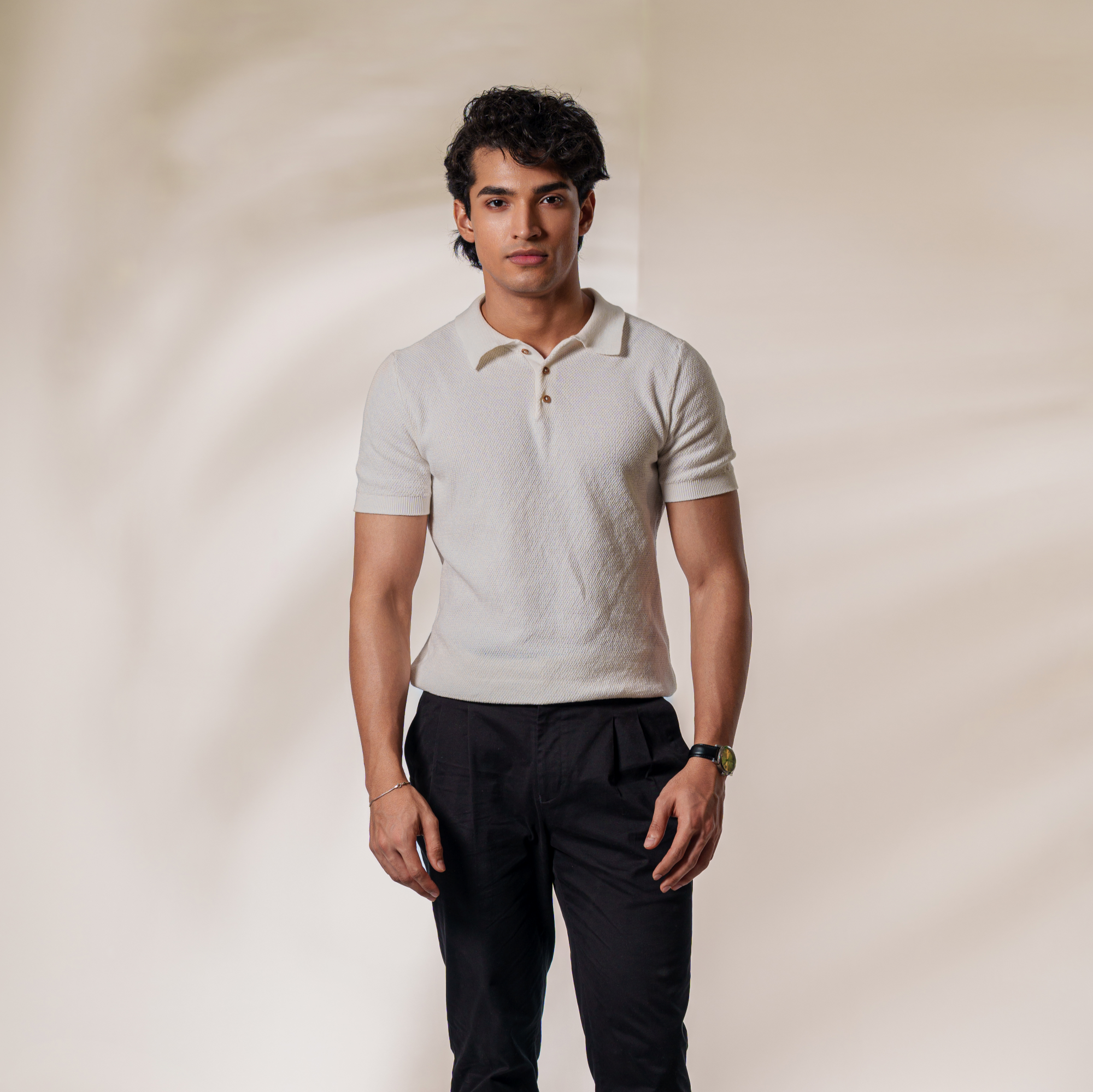 Florence Blanco Knit Polo