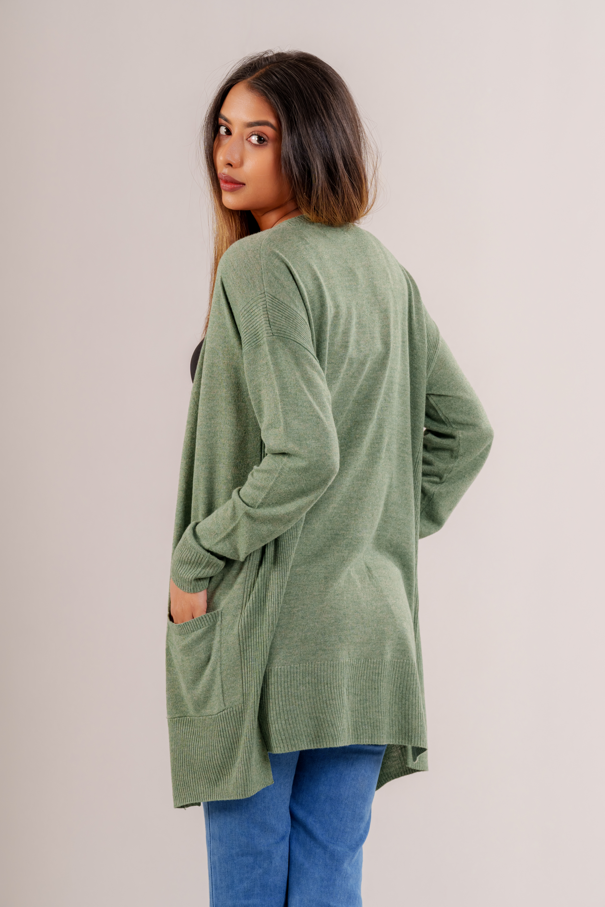 Seaweed Long Cardigan