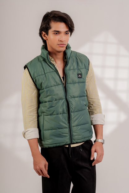 Camden Gilet in Forest Green