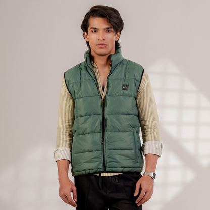 Camden Gilet in Forest Green