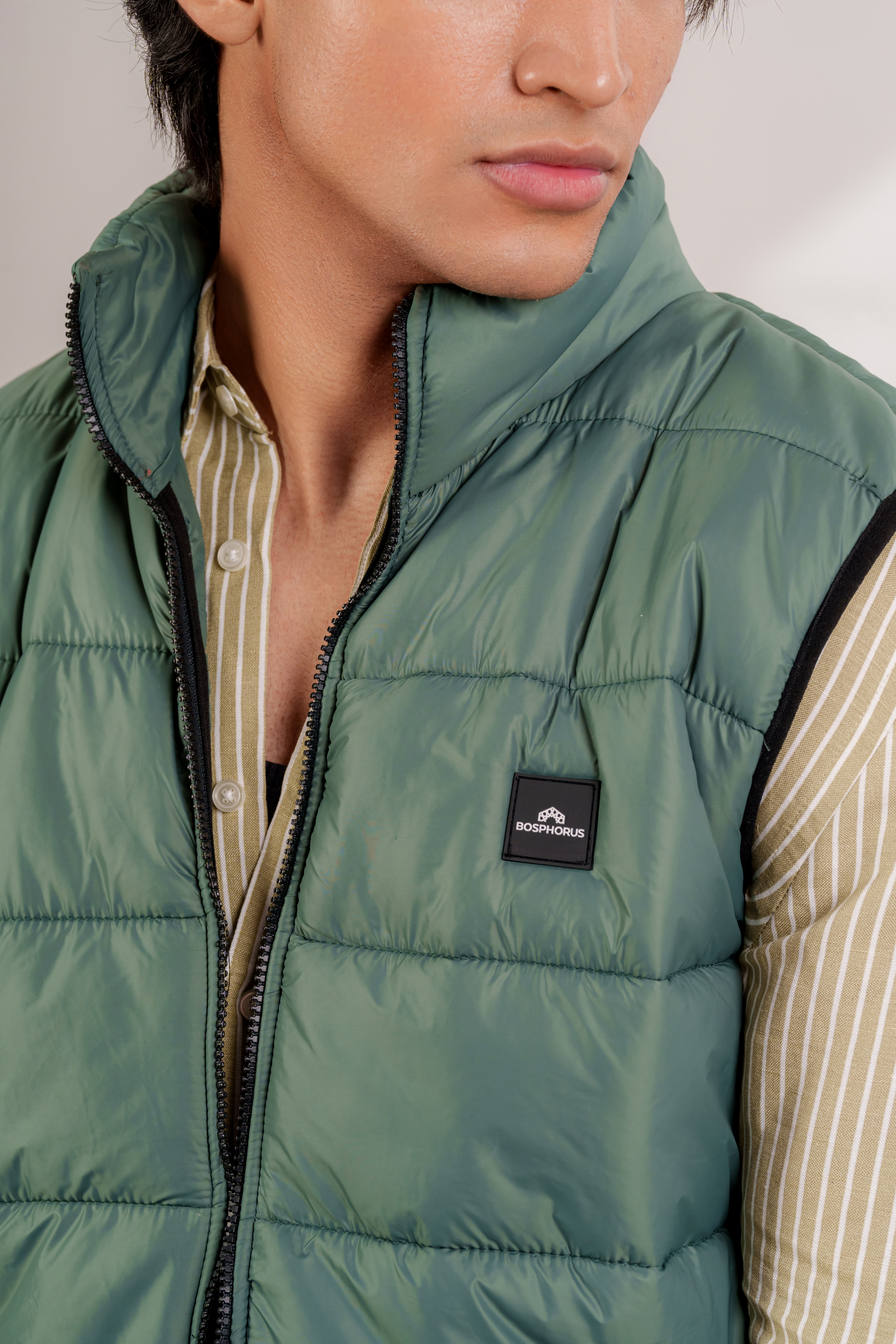 Camden Gilet in Forest Green