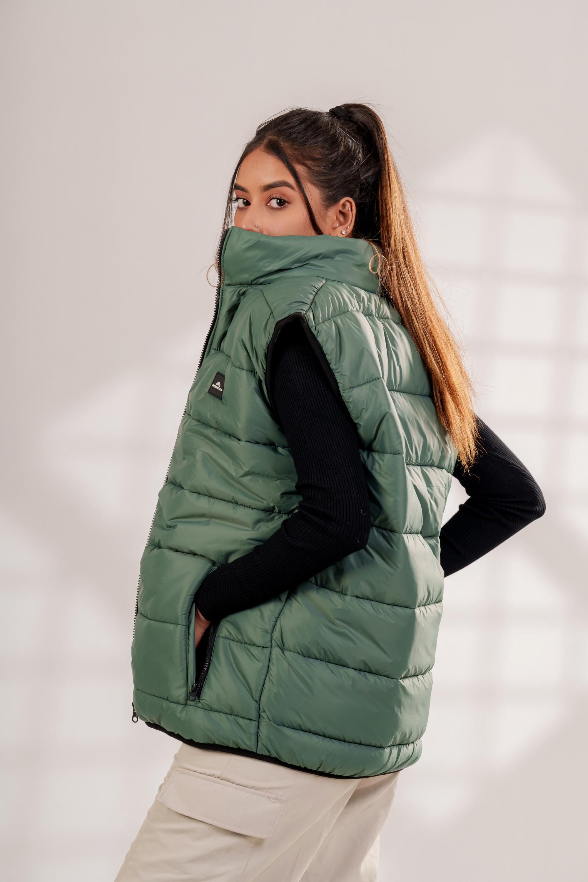 Camden Gilet in Forest Green