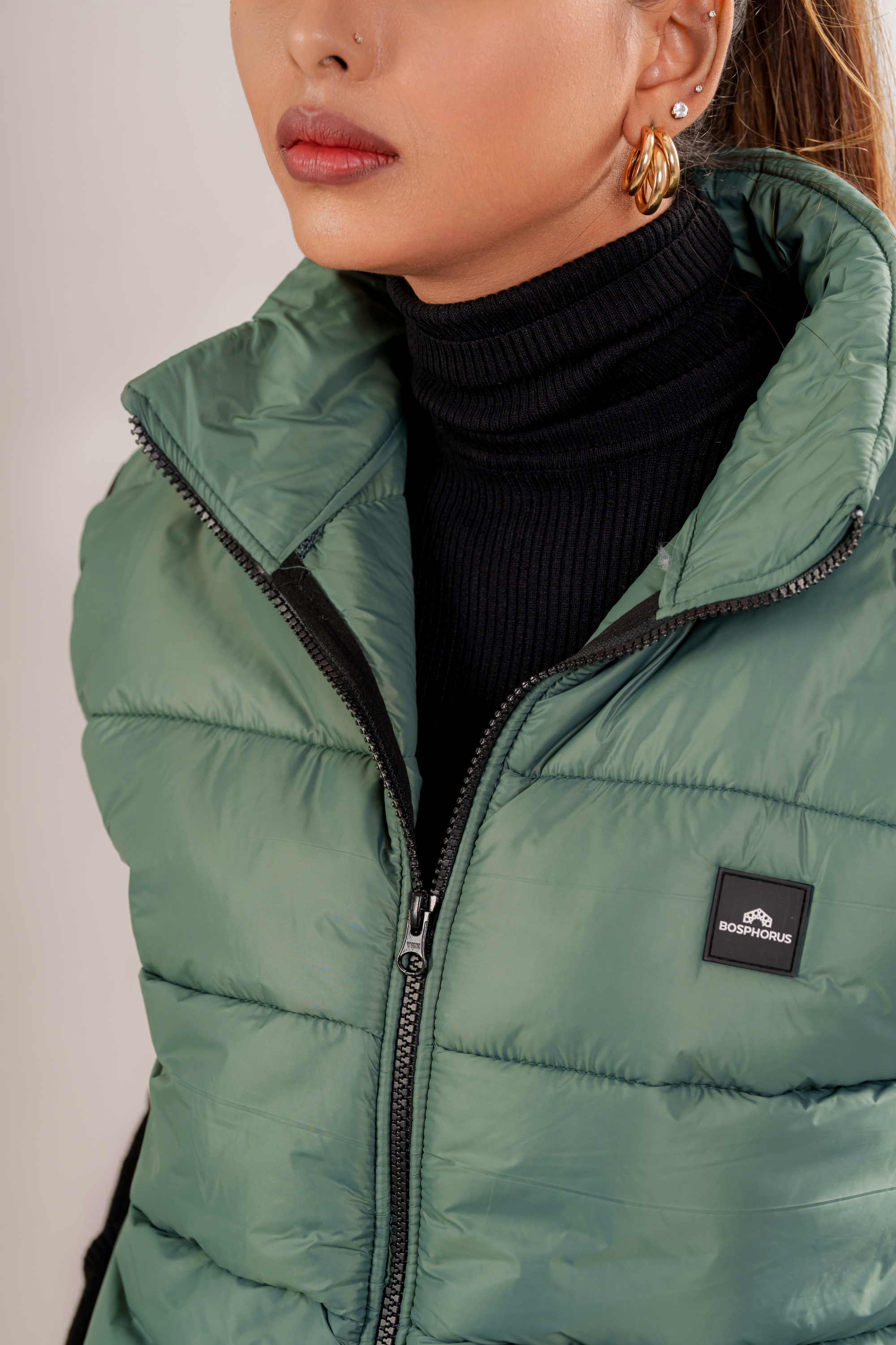 Camden Gilet in Forest Green