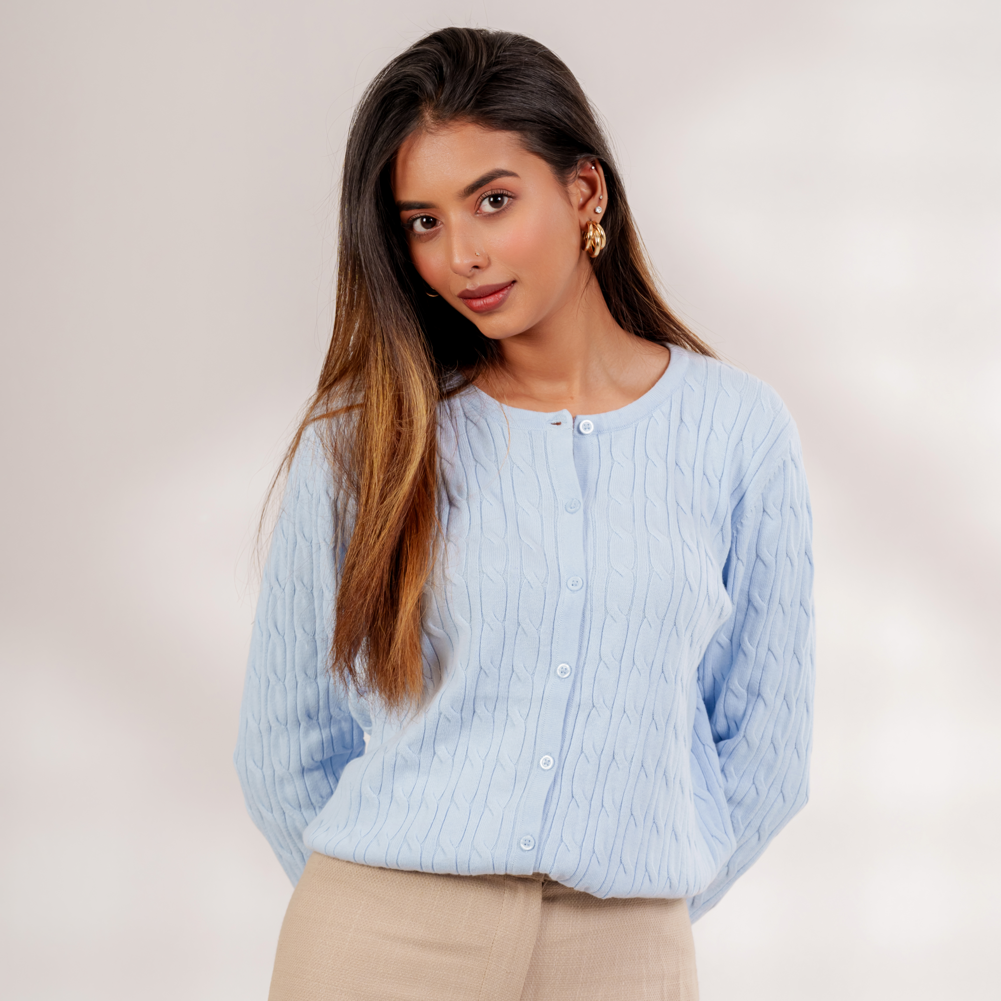 Mia Cableknit Cardigan