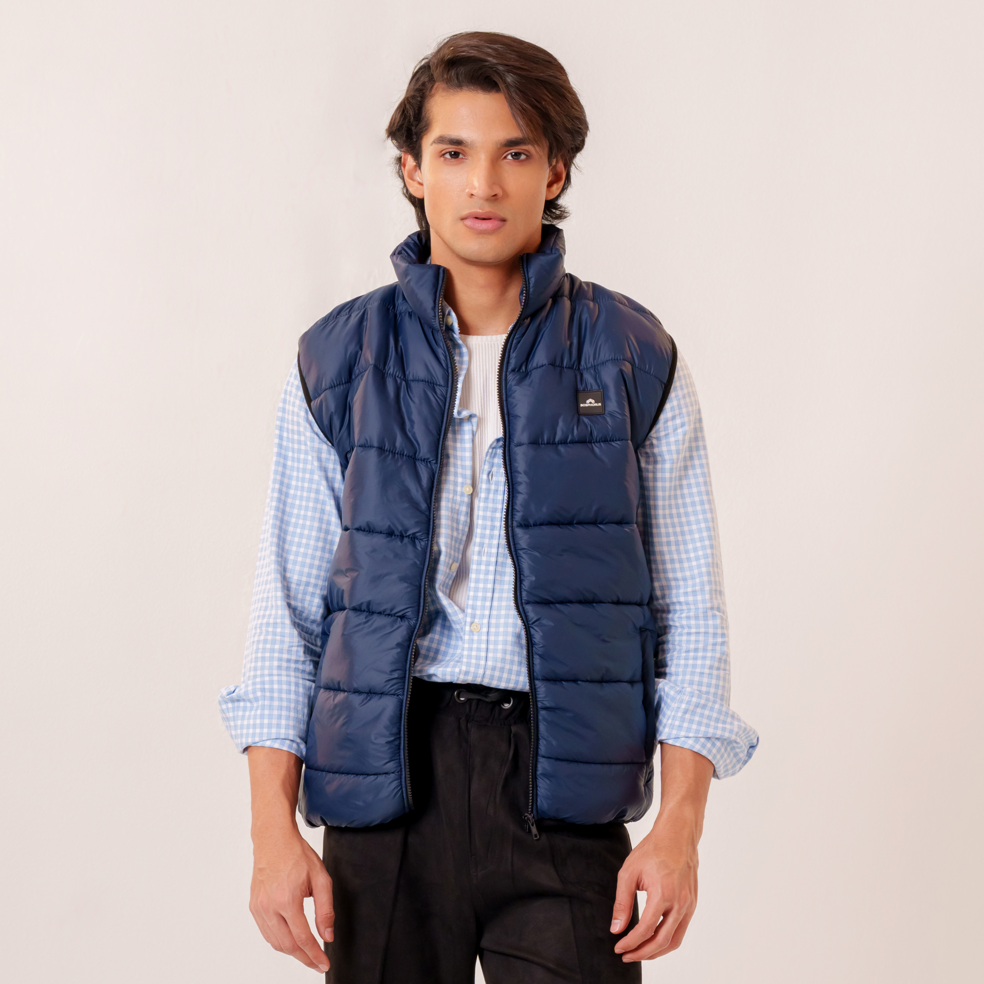 Camden Gilet in Navy Blue