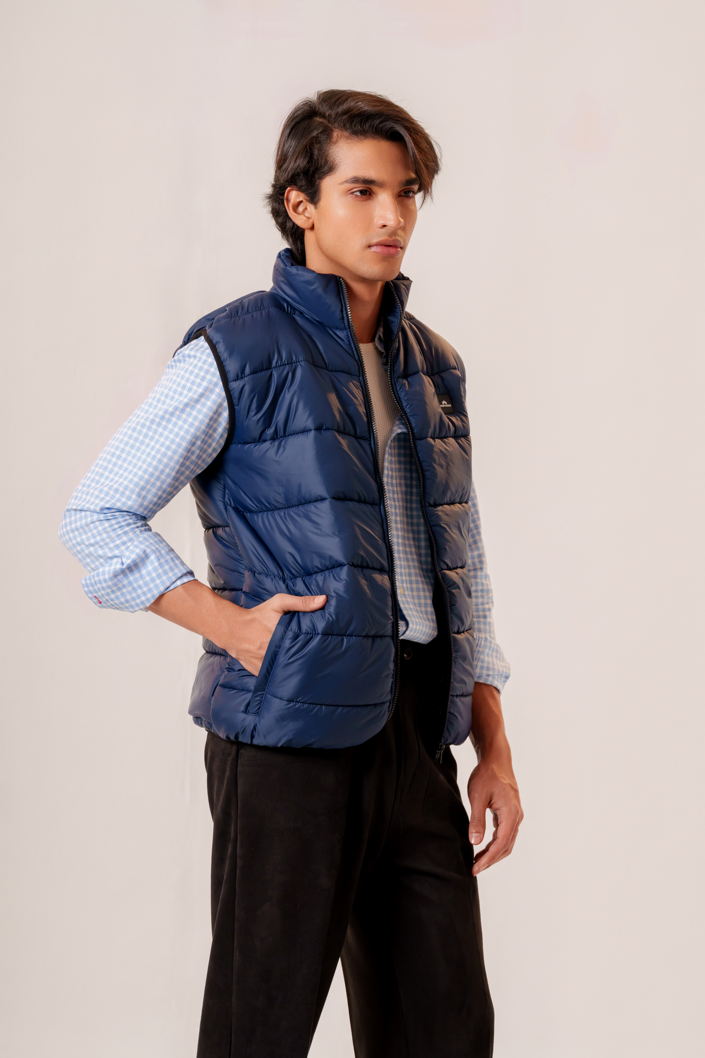 Camden Gilet in Navy Blue