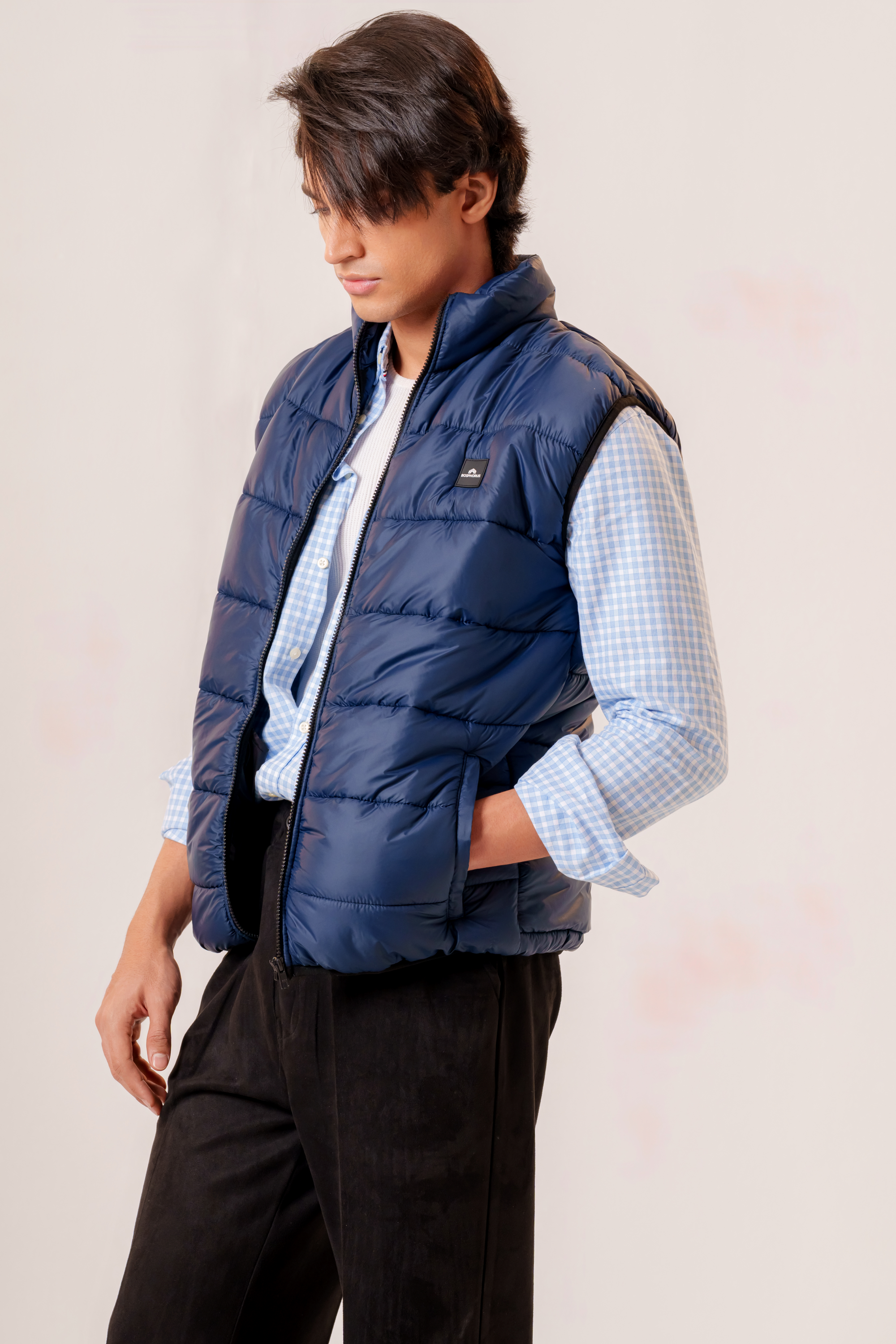 Camden Gilet in Navy Blue