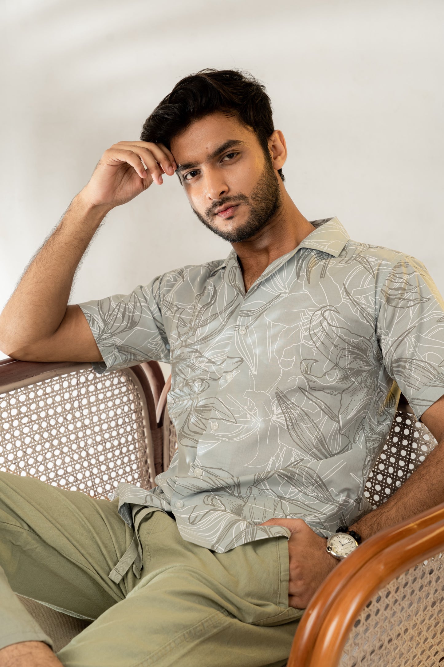 Sage Printed Shirt