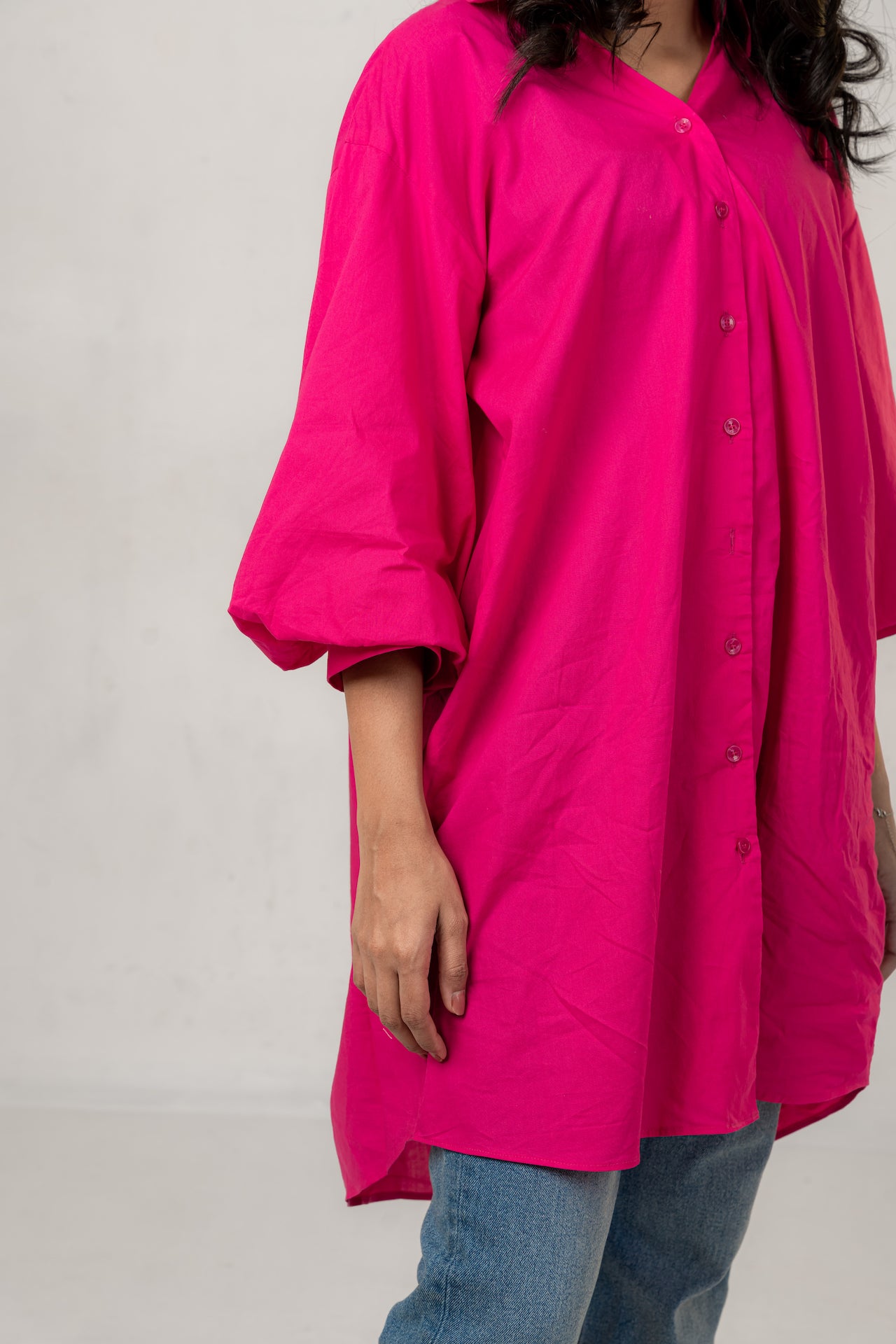 Fuchsia Poplin Shirt