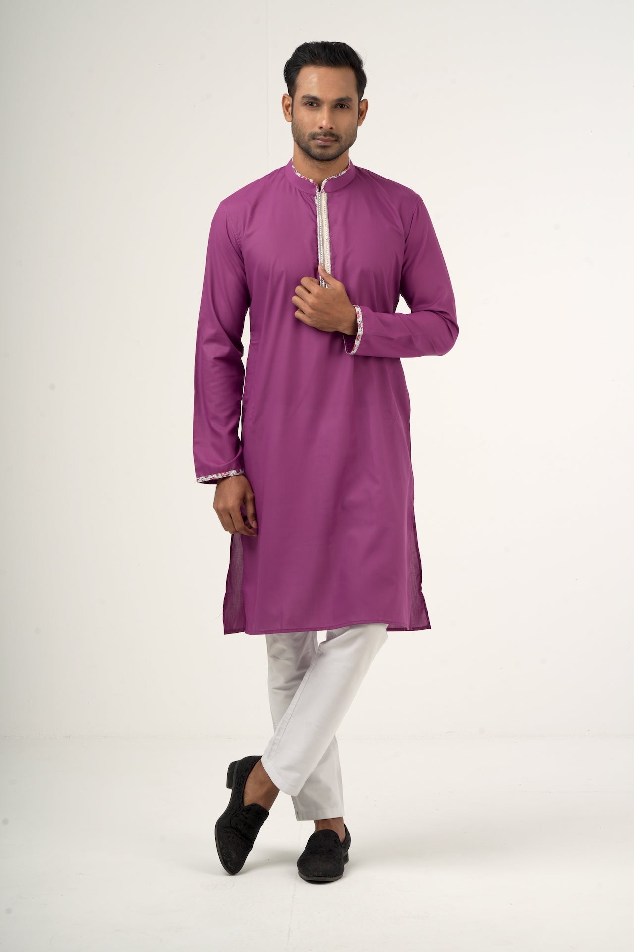 Rosewood Signature Embroidered Punjabi - Bosphorus Fashion Ltd.