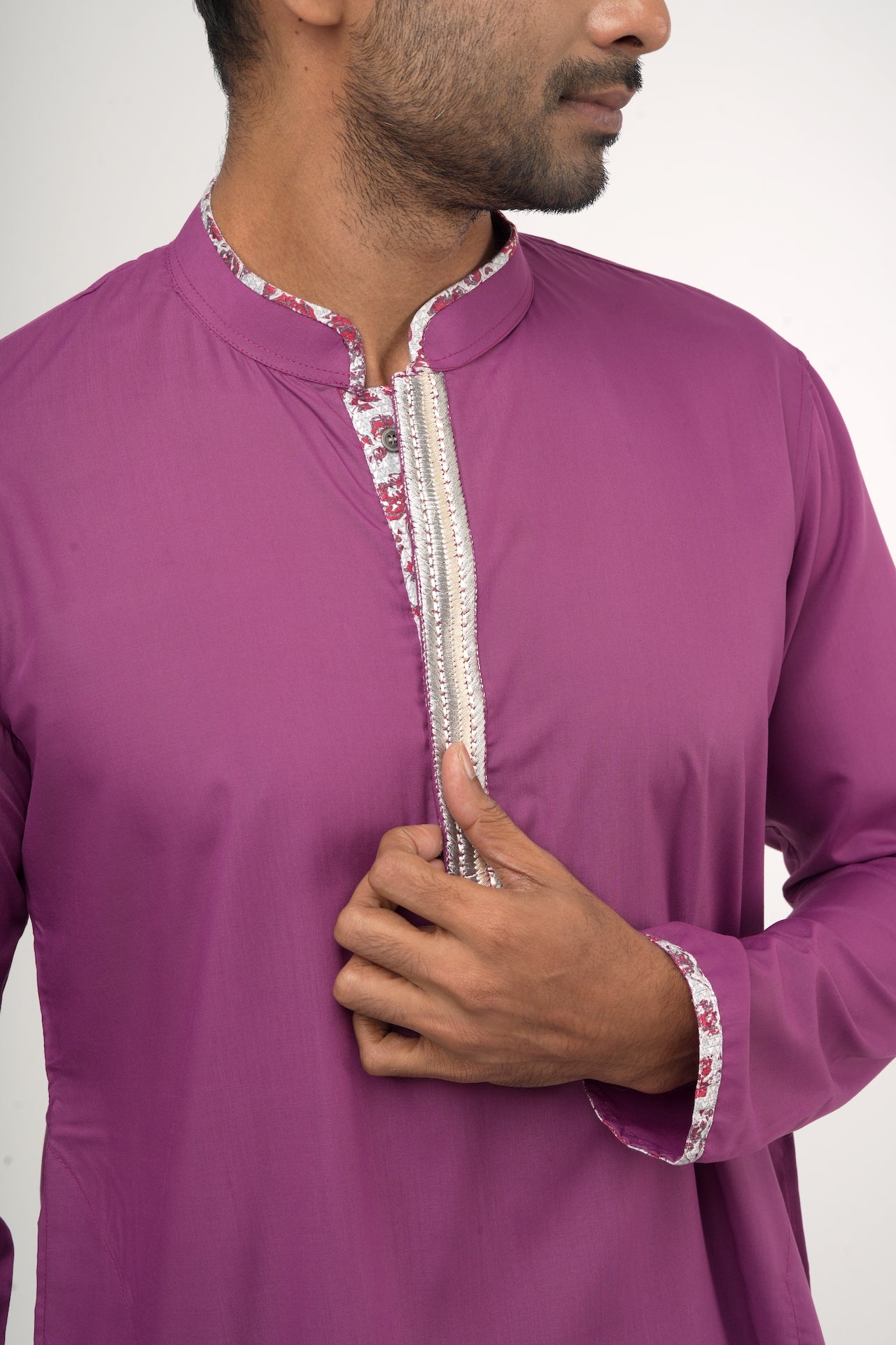 Rosewood Signature Embroidered Punjabi - Bosphorus Fashion Ltd.