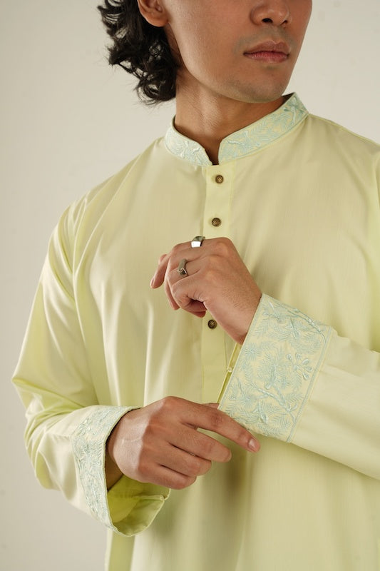 Shehzada Kurta in Pale Green - Bosphorus Fashion Ltd.