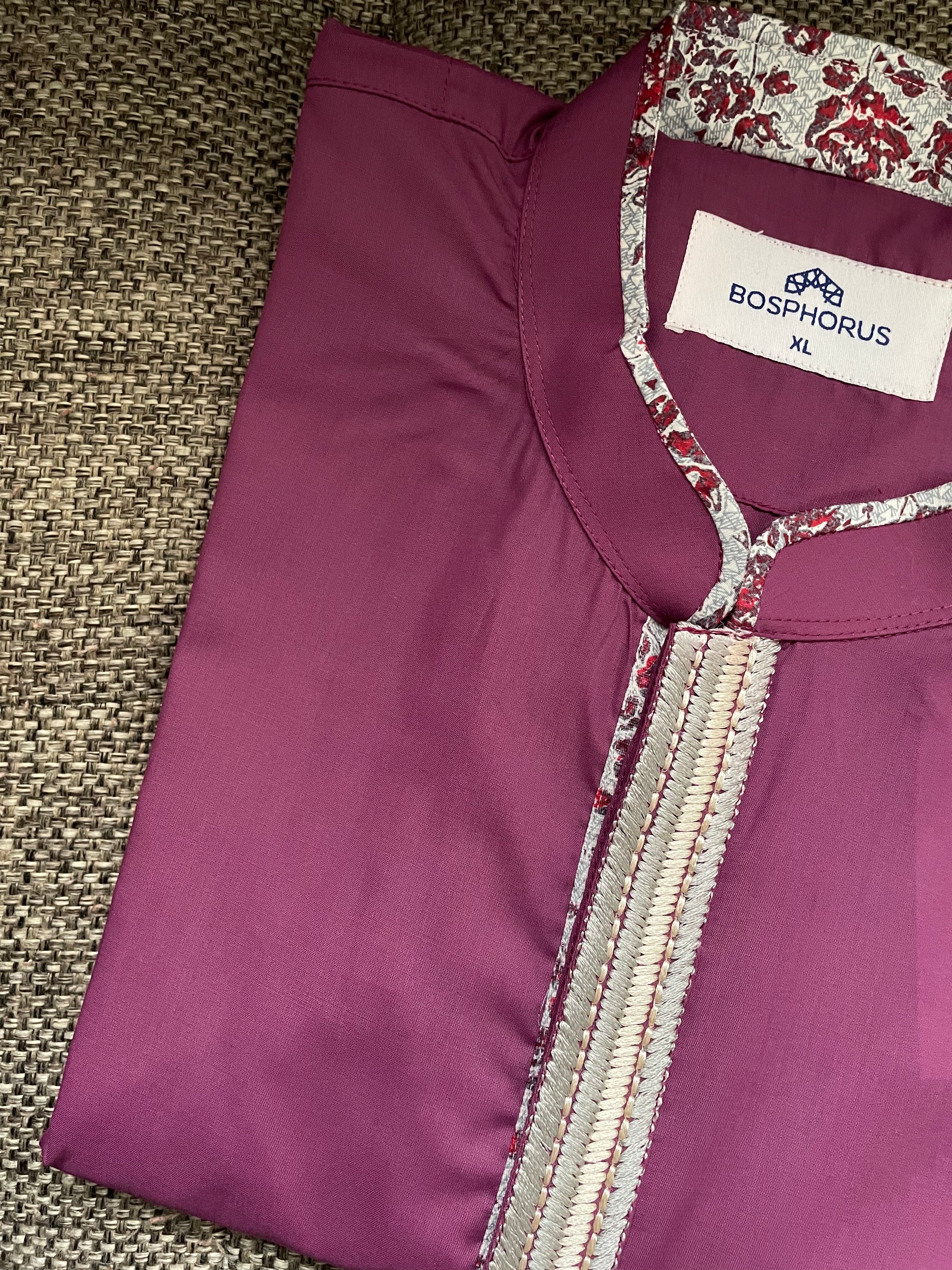 Rosewood Signature Embroidered Punjabi - Bosphorus Fashion Ltd.